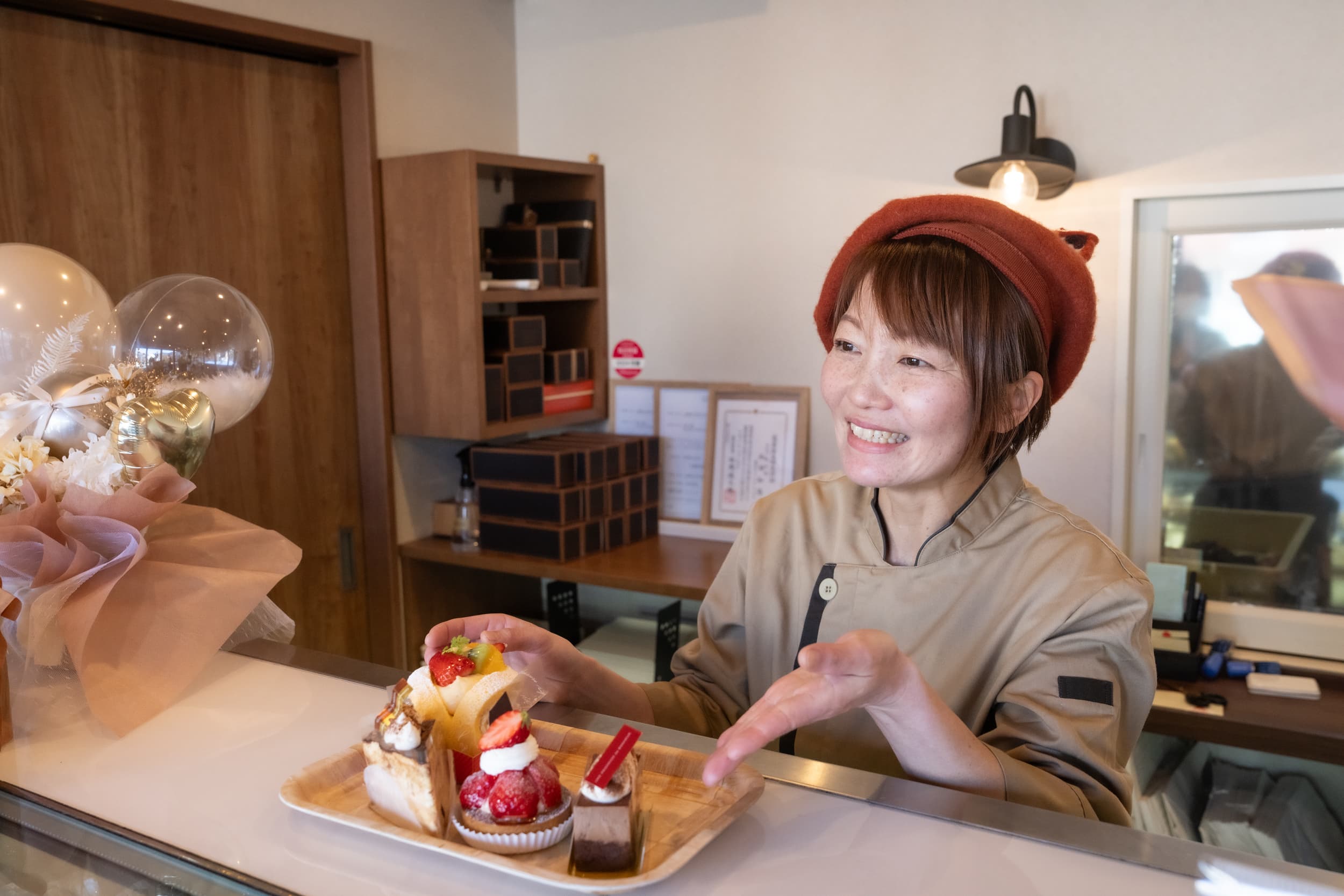 商品確認の様子